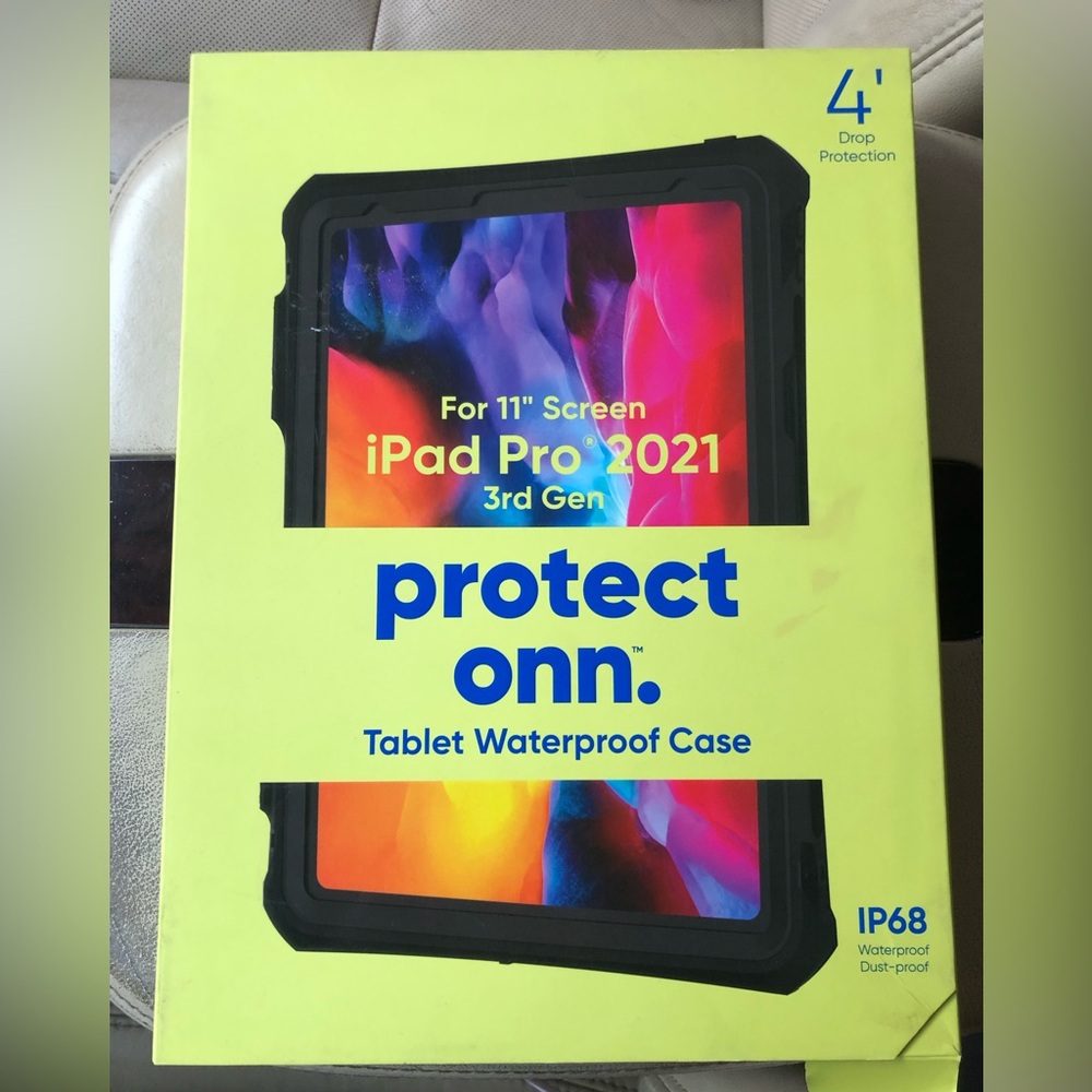 New Onn Waterproof Tablet Case for IPad Pro 2021